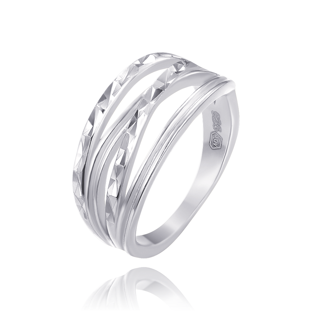 MINET Broušený stříbrný prsten vel. 56