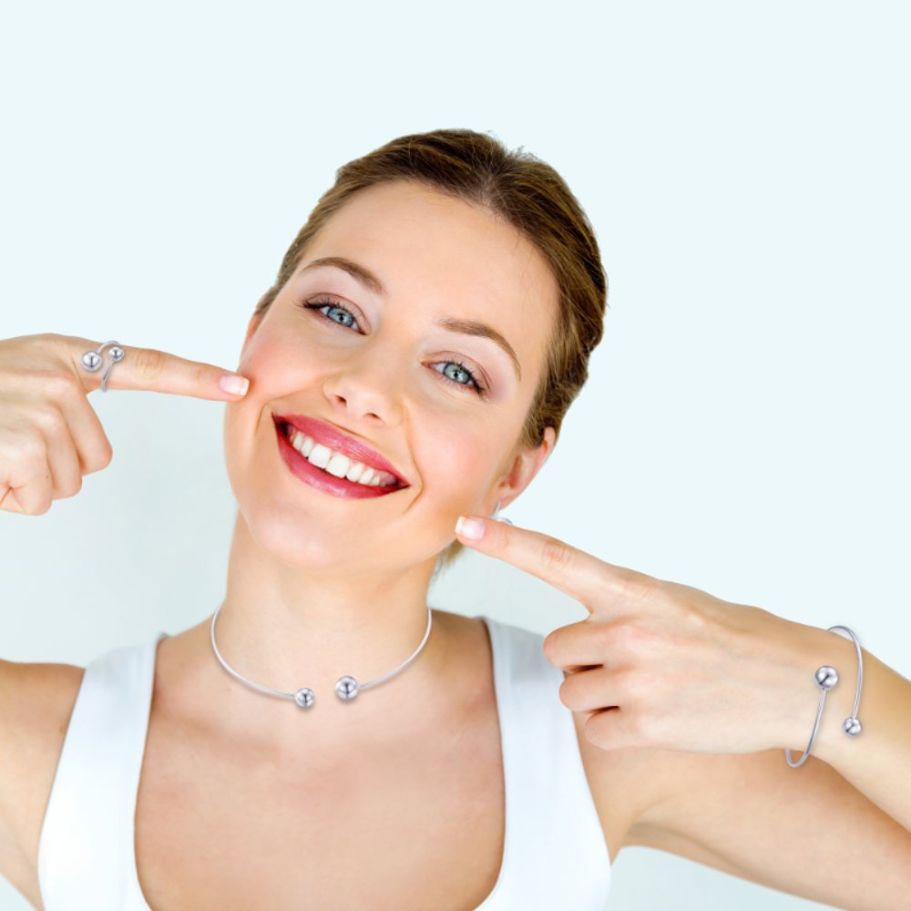 MINET Stříbrný prsten s kuličkami vel. 58 JMAS0263SR58