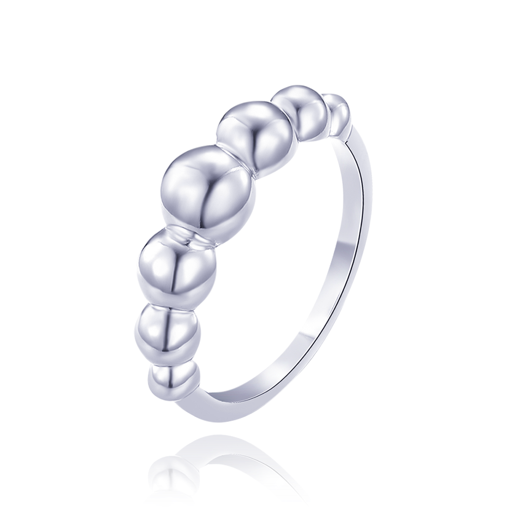 MINET Stříbrný prsten s kuličkami vel. 49 JMAS0264SR49
