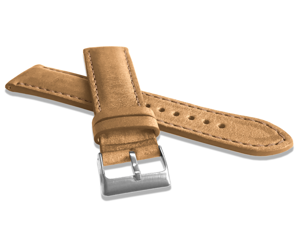 LAVVU Přírodně barvený béžový řemínek NATURE z kůže Top Grain - 20 LSRUO20