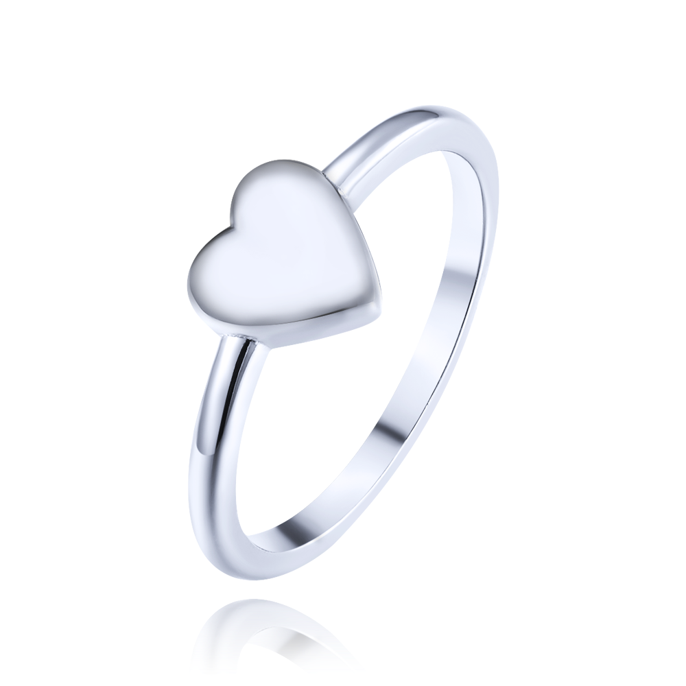 MINET Elegantní stříbrný prsten se srdcem vel. 50 JMAS0281SR50