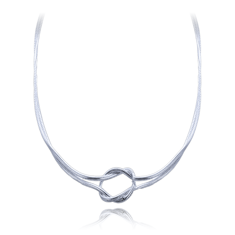 MINET Decentní stříbrný náhrdelník JMAS0282SN42