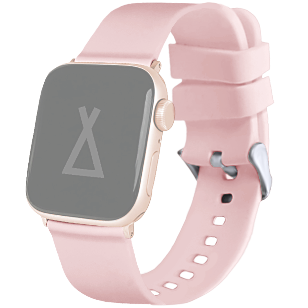 LAVVU Světle růžový silikonový řemínek na hodinky pro APPLE WATCH 38-40 mm LSXBPR1