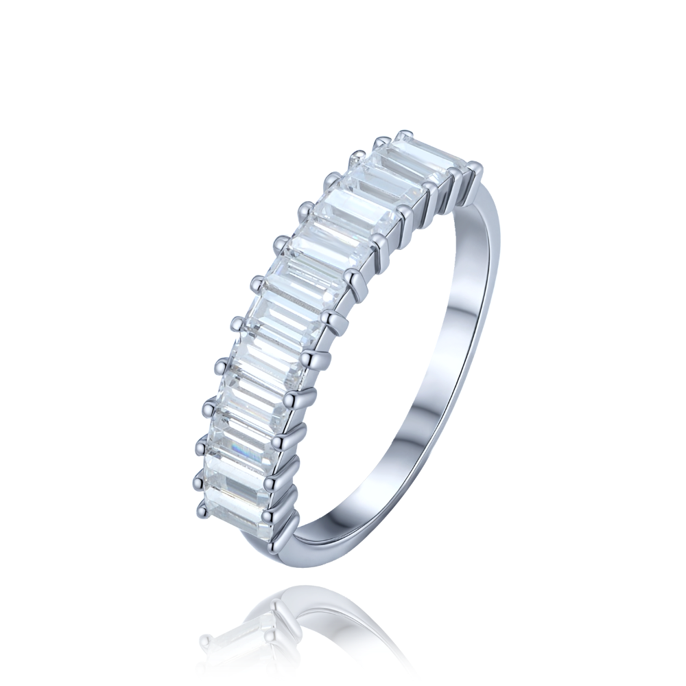 MINET Luxusní stříbrný prsten s bílými zirkony vel. 59 JMAS0293SR59