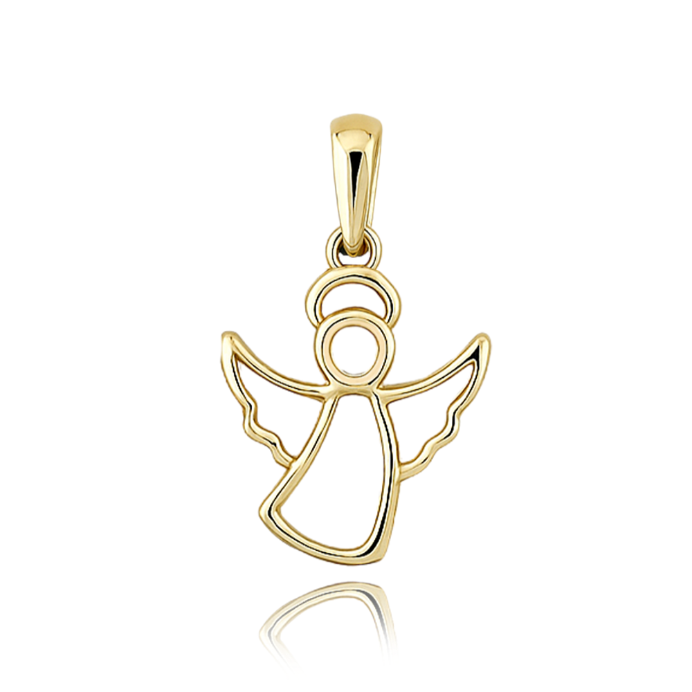 MINET Elegantní zlatý přívěs anděl Au 585/1000 0,60g