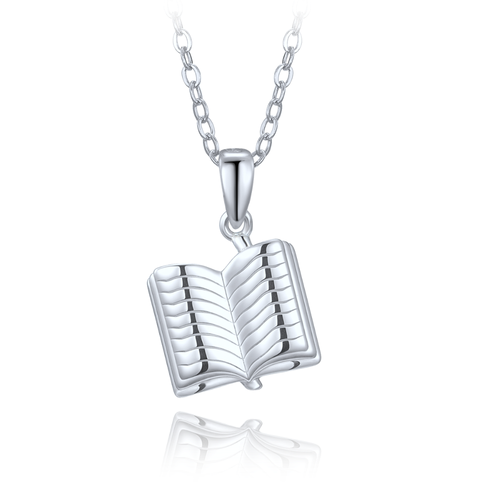 MINET Stříbrný náhrdelník kniha