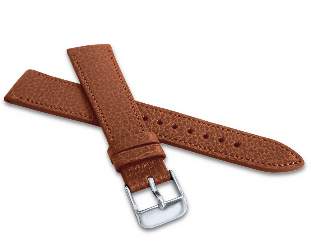 LAVVU Světle hnědý prošitý řemínek MEDITERRA z luxusní kůže Top Grain - 20 LSADE20