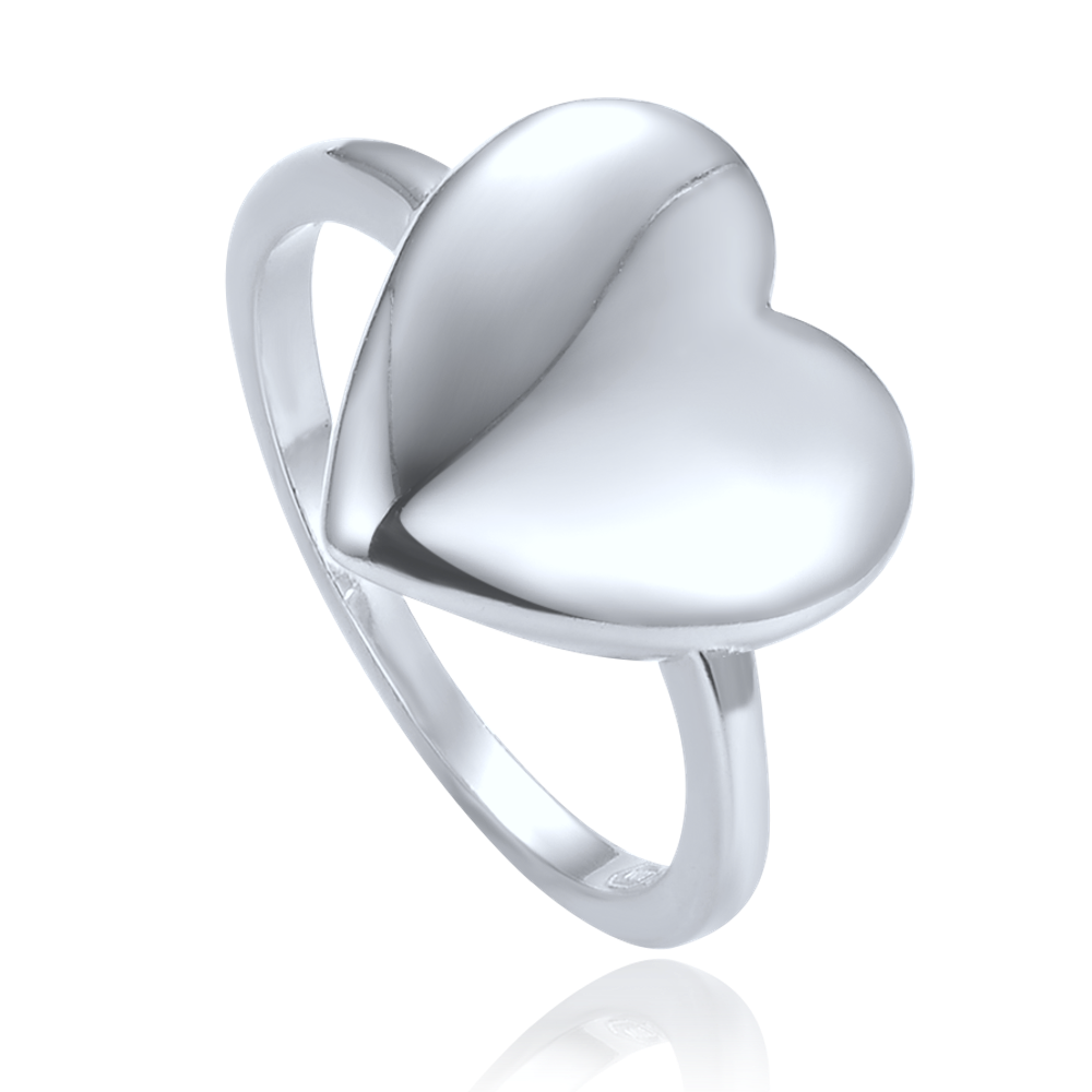MINET Elegantní stříbrný prsten se srdcem vel. 57