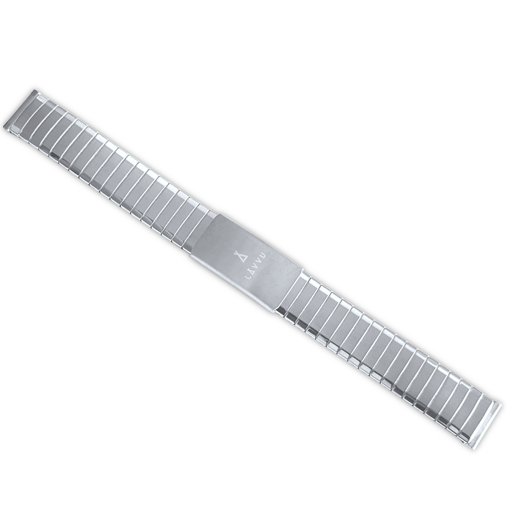 LAVVU Pružný ocelový řemínek se zkracovací sponou - 16 LS2AS16