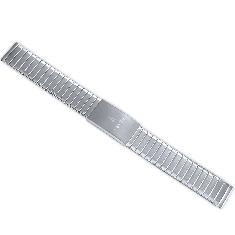 LAVVU Pružný ocelový řemínek se zkracovací sponou - 18 LS2AS18