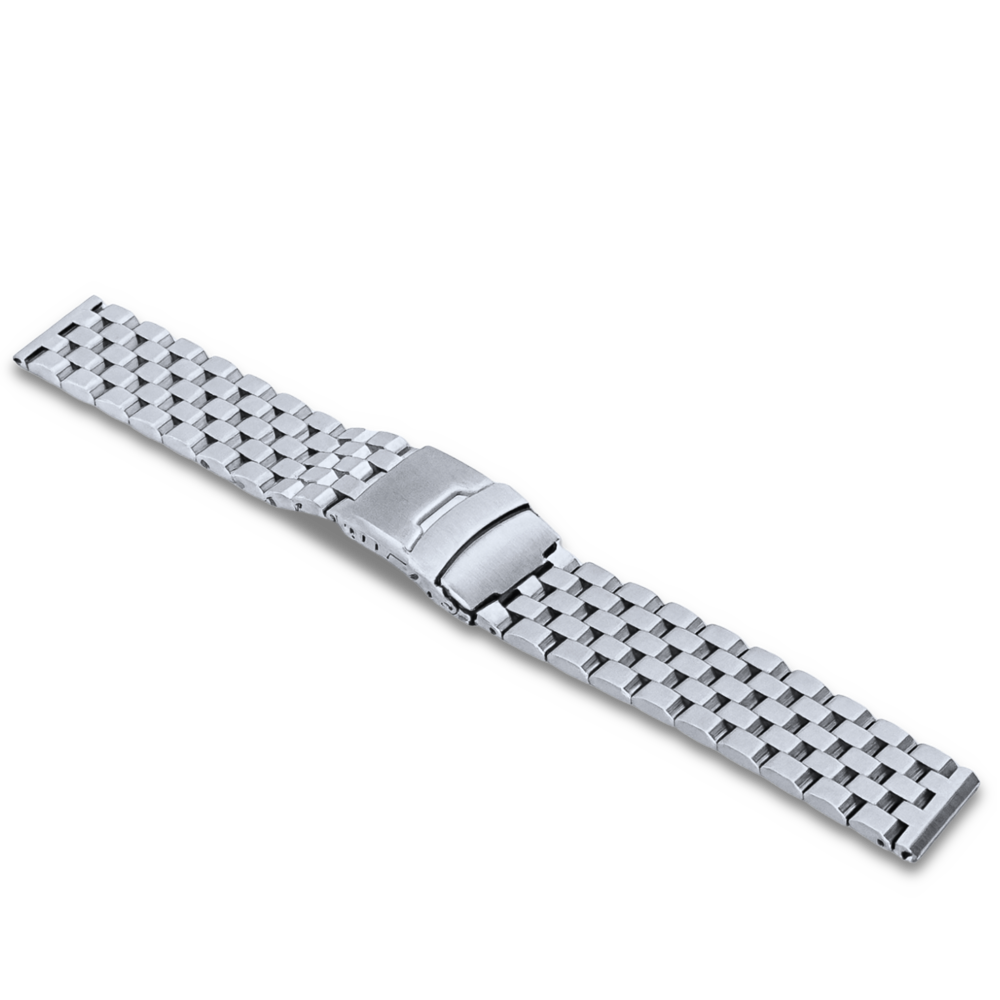 LAVVU Masivní stříbrný ocelový řemínek - 20  LS1BS20