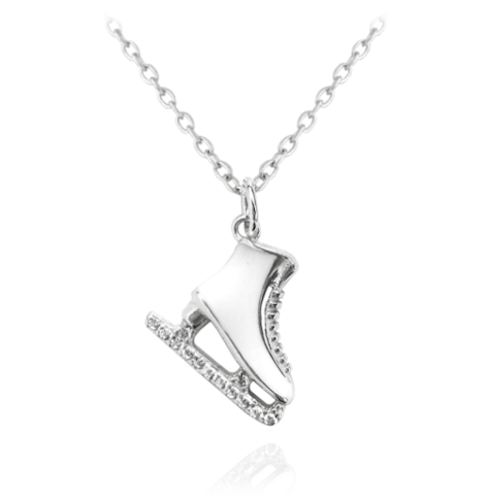 MINET Dětský stříbrný náhrdelník BRUSLIČKA JMAD0020SN38