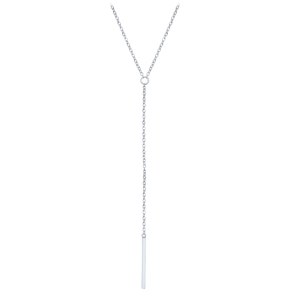 MINET Elegantní stříbrný náhrdelník tyčka JMAS0312SN47