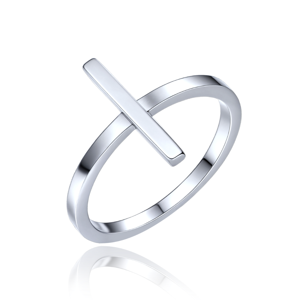 MINET Elegantní stříbrný prsten s tyčkou vel. 51 JMAS0312SR51