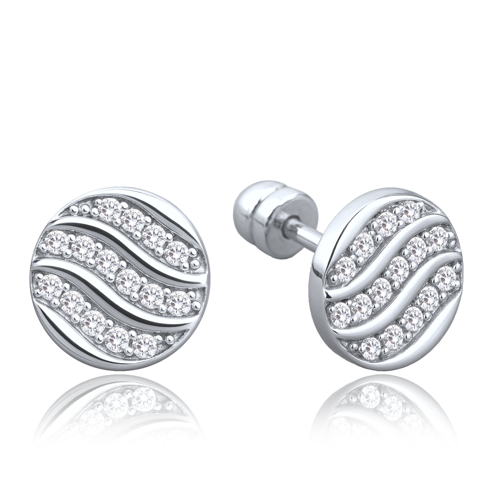 MINET Zlatý přívěsek kolečko s bílým zirkonem Au 585/1000 1,60g JMG0344WSE00