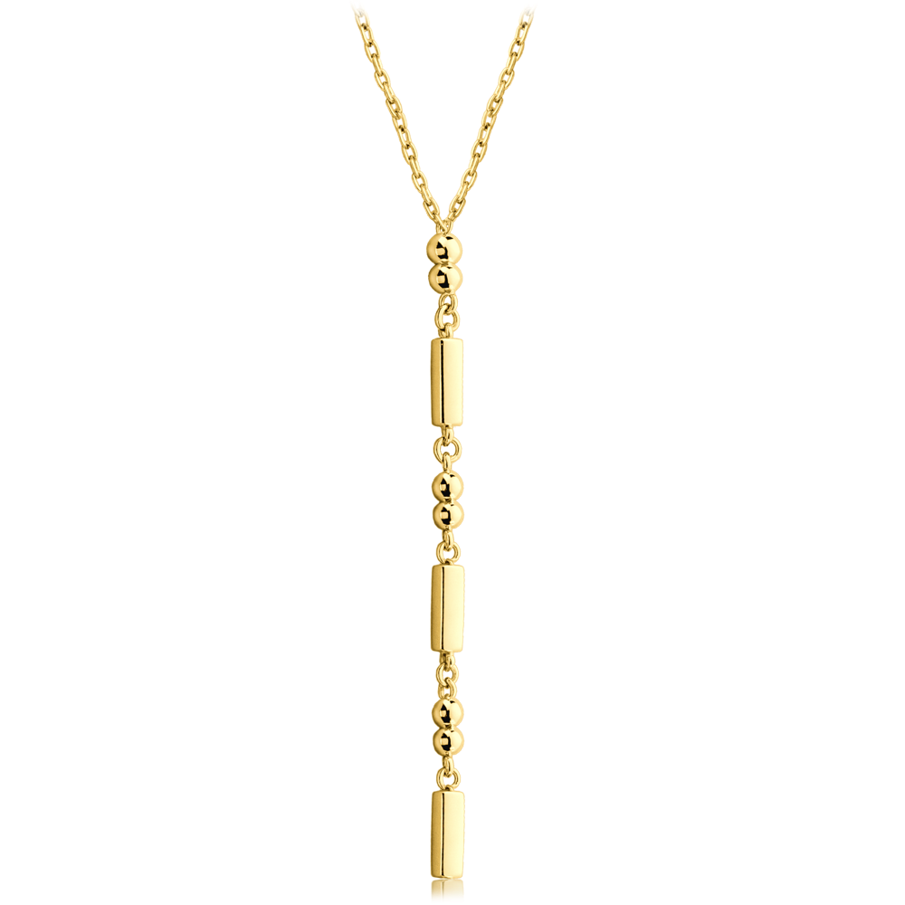 MINET Moderní zlatý náhrdelník Au 585/1000 3,05g JMG0328WGN45