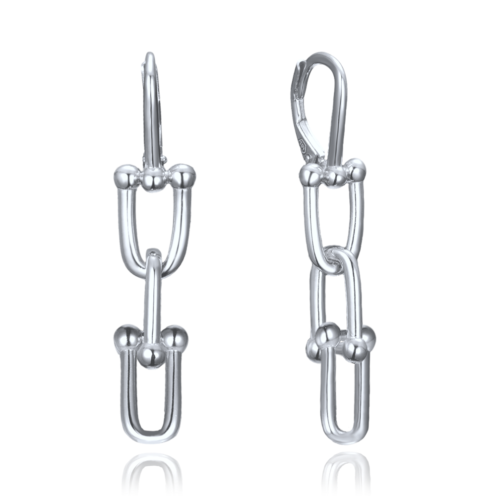 MINET Moderní stříbrné náušnice