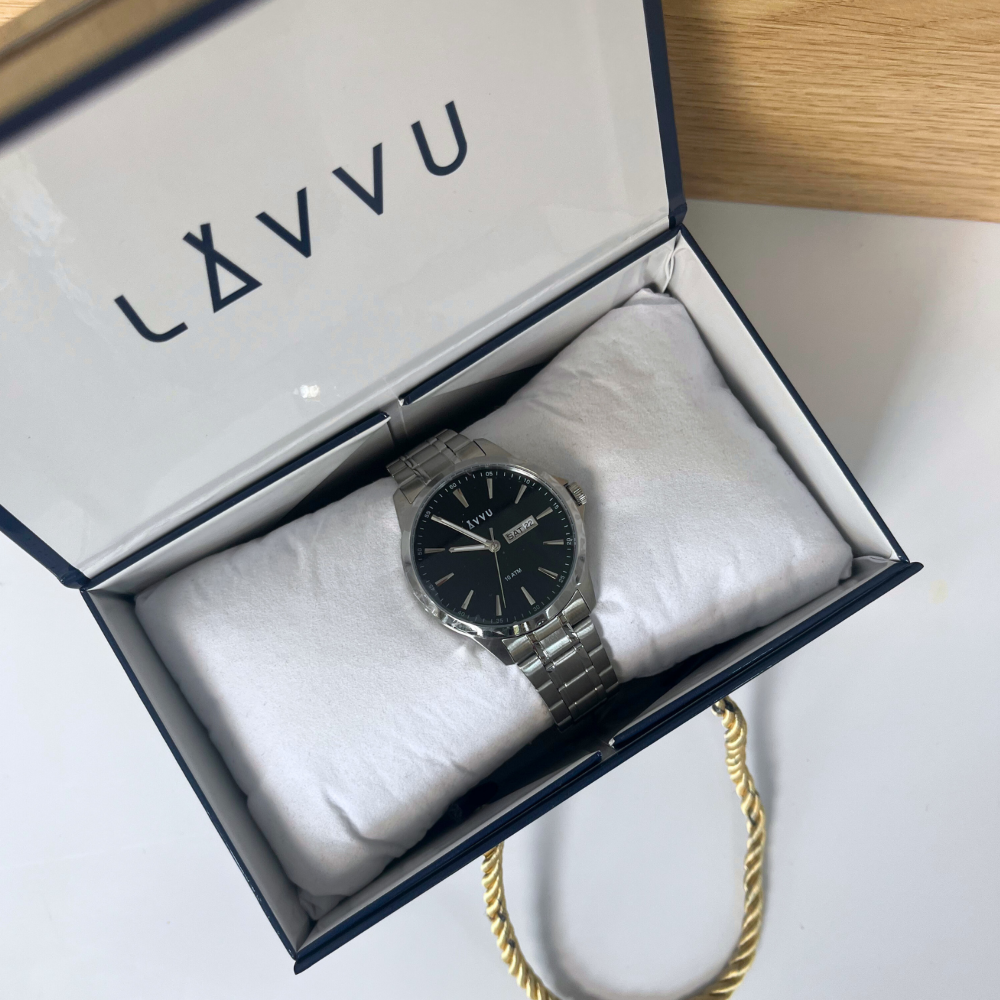 LAVVU Stylové pánské hodinky TRONES Deep Blue 100M