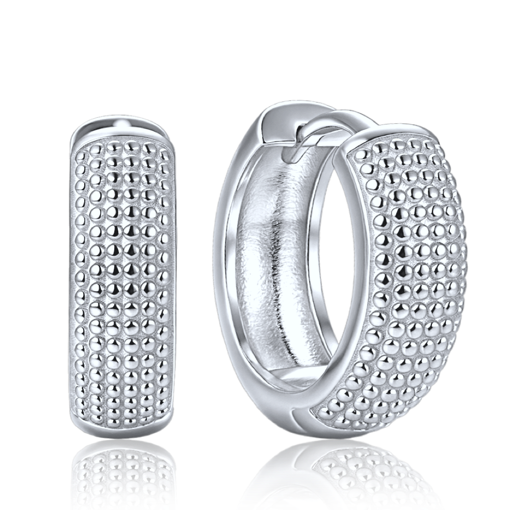 MINET Elegantní stříbrné náušnice