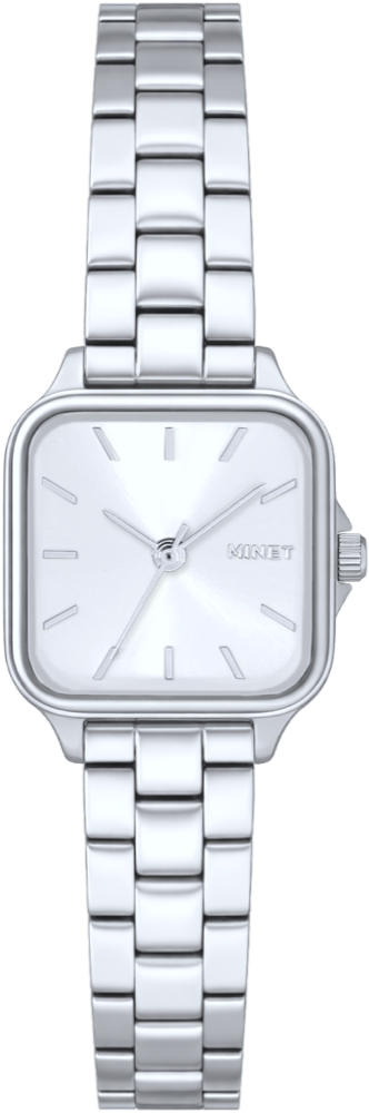 MINET Stříbrné dámské hodinky GRACE s ocelovým řemínkem