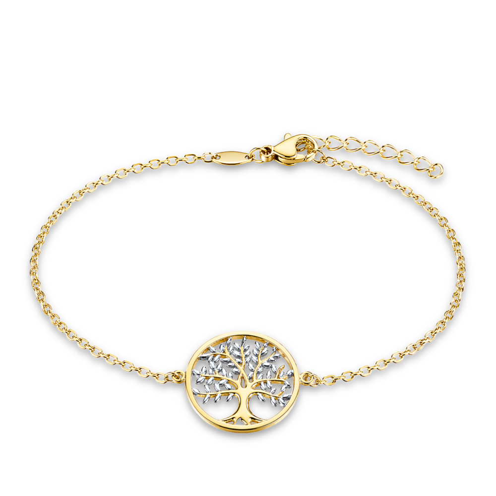 MINET Elegantní zlatý náramek strom Au 585/1000 2,15g