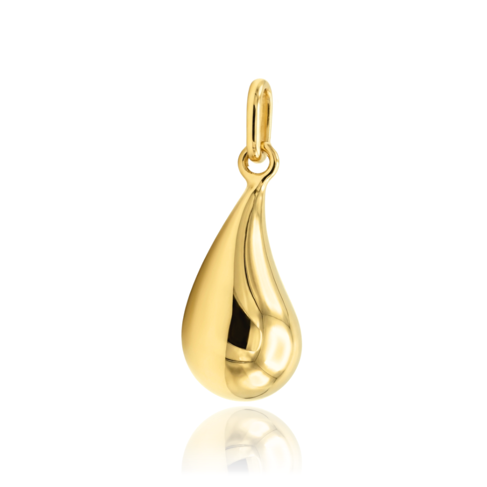 MINET Moderní zlatý přívěs kapka Au 585/1000 0,45g