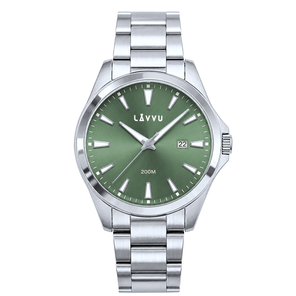 LAVVU 20 ATM Pánské hodinky ISBRYDER Green LWM0331