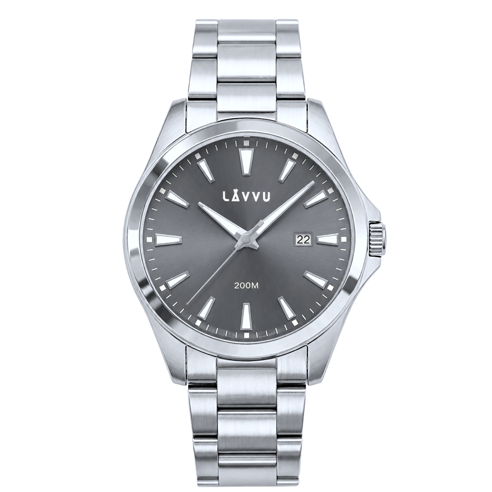 LAVVU 20 ATM Pánské hodinky ISBRYDER Grey LWM0332