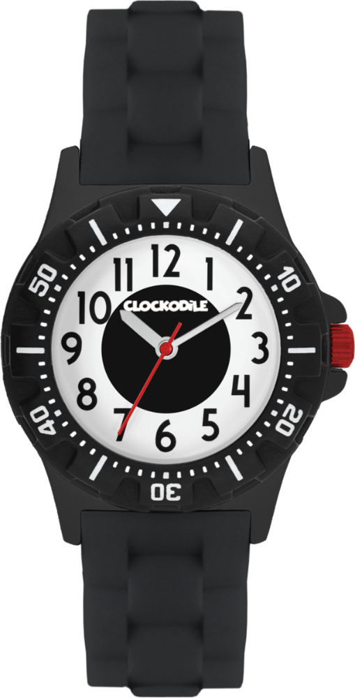 Svítící černé sportovní chlapecké hodinky CLOCKODILE SPORT 3.0