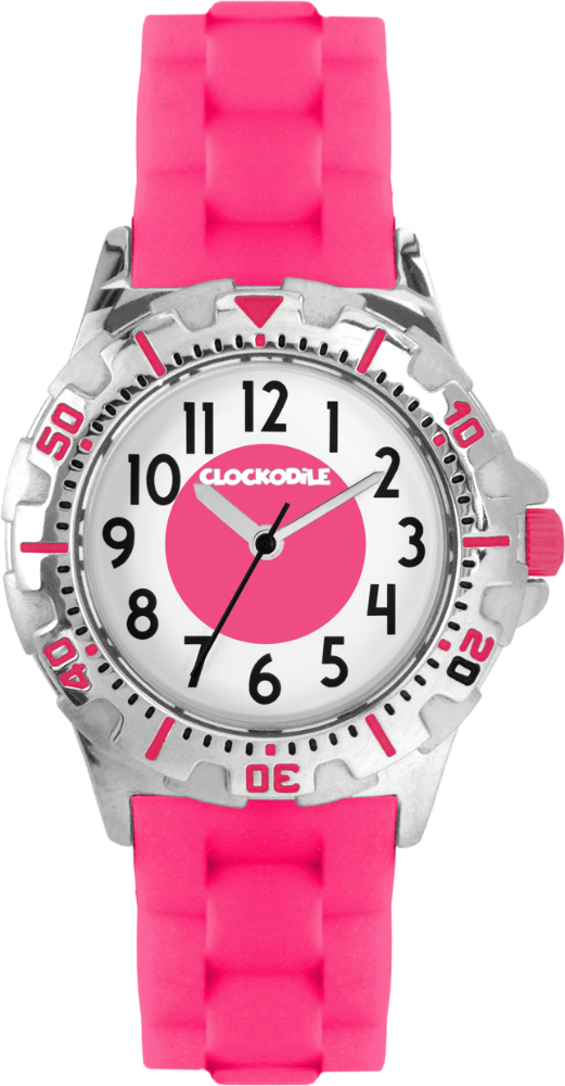 Svítící růžové sportovní dívčí hodinky CLOCKODILE SPORT 3.0