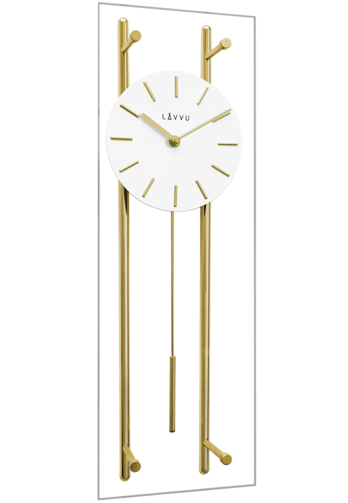 Zlaté skleněné kyvadlové hodiny LAVVU PENDULUM