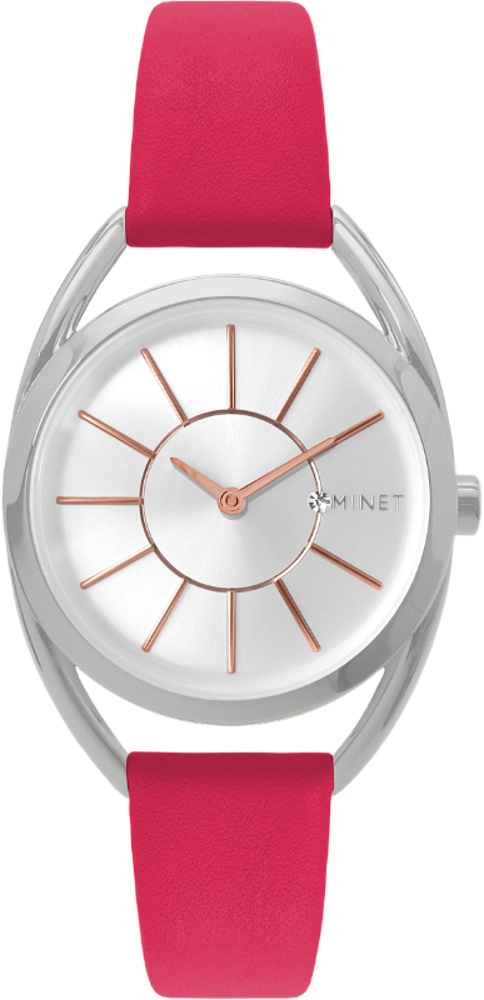 MINET Růžové dámské hodinky MINET ICON RASPBERRY FEVER MWL5070