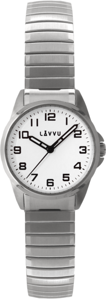 Dámské pružné hodinky LAVVU STOCKHOLM Small White