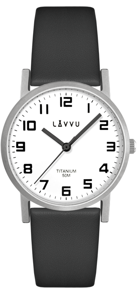 Stříbrné dámské titanové hodinky LAVVU MANDAL